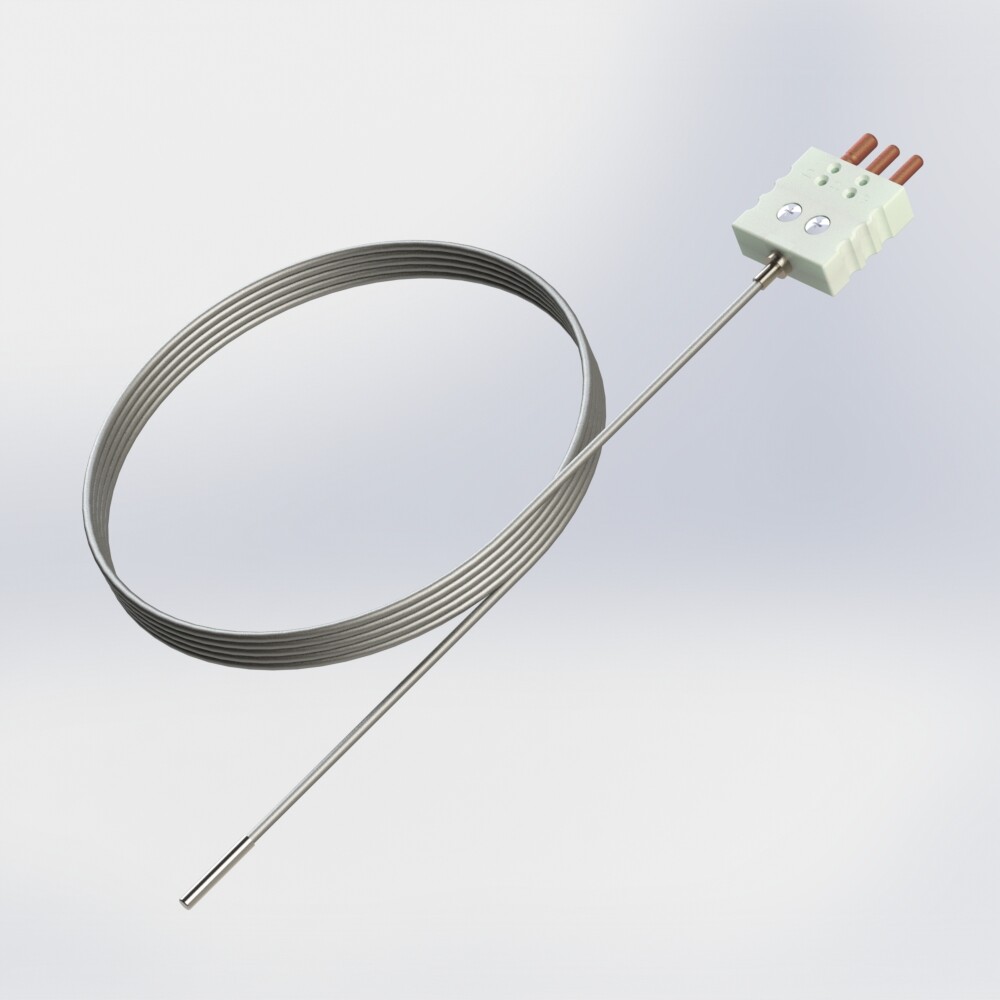 resistance thermometer flexible mineral insulated resistance protector and connector without process connection 