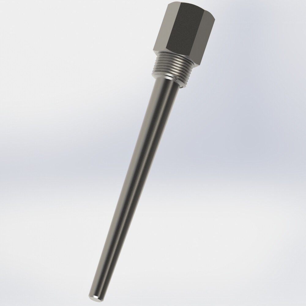 Tapered barstock screw-in thermowell with male thread connection NPT